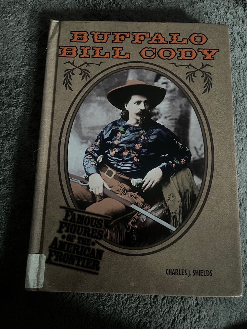 Buffalo Bill Cody Hardcover Book - Beige Cover with Orange Title